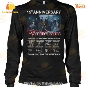 15th Anniversary The Vampire Diaries Signature Thank You For The Memories Unisex T-Shirt