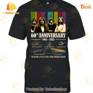 Pink Floyd 60th Anniversary 1965-2025 Signature Thank You For The Memories Unisex T-Shirt