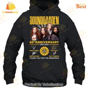 Soundgarden 40th Anniversary 1984-2024 Signature Thank You For The Memories Unisex T-Shirt