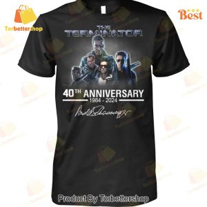 The Terminator 40th Anniversary 1984-2024 Signature Unisex T-Shirt
